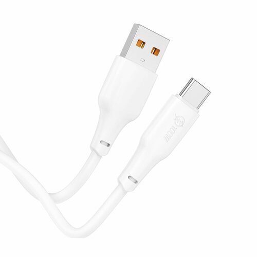 Кабель USB - Type-C HOCO X93 Force, 1.0м, 6.0A, PD 100Вт, цвет: белый кабель usb hoco x93 force usb type c 3a 27w 1 м белый