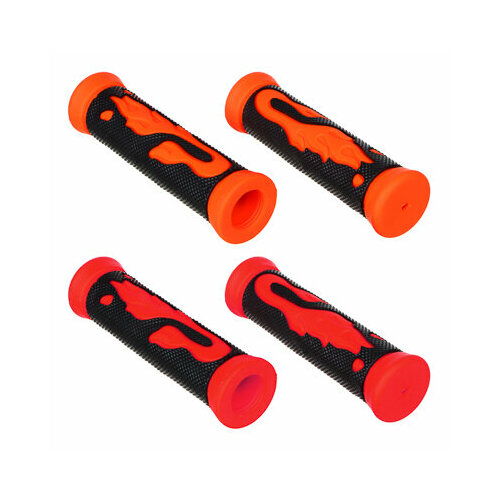 Silapro грипсы велосипедные 2шт 13см комбинированная резина 2 цвета 299₽