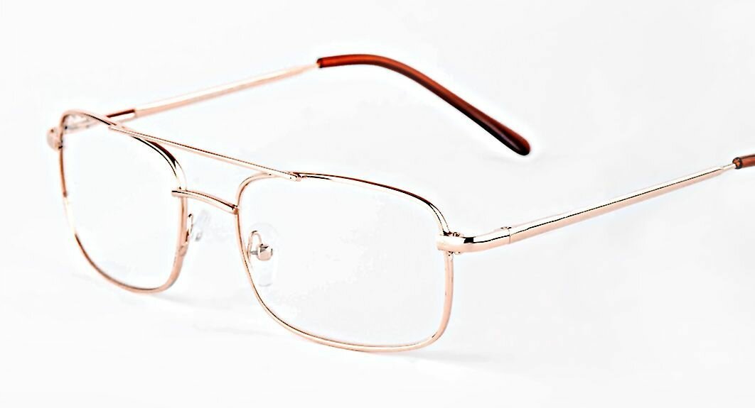 Готовые очки для зрения Marcello GA0159 C1 с диоптриями -1,5 /Мужские очки корректирующие/Очки для дали/Оправа металл/Футляр в комплекте