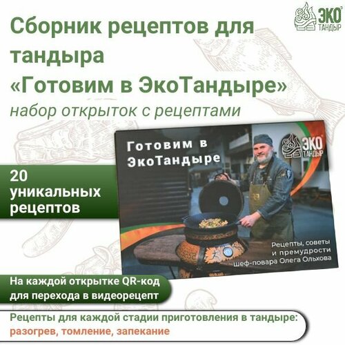 Сборник рецептов для тандыра набор открыток с рецептами Готовим в ЭкоТандыре часть 1 700₽