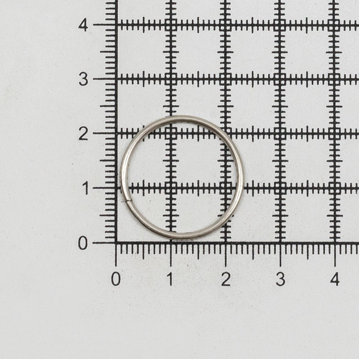 Кольца для сумок разъемные, 20*1,5 мм, металл, 100 шт, Айрис (никель) — фото 1