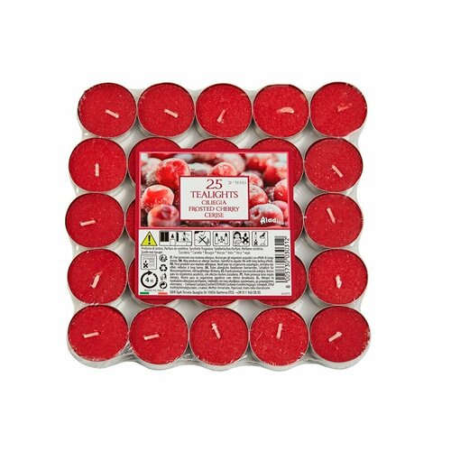 Свеча ароматизированная чайная 25 шт Матовая вишня ALT251704SE 509₽