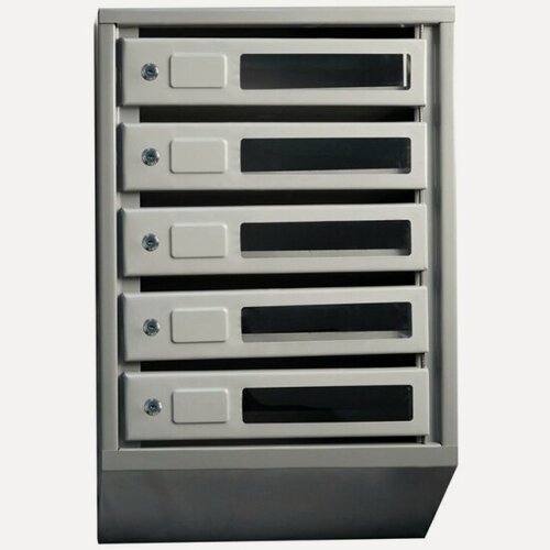 Изображение товара Почтовые ящики Klesto секционные (5 секций) - В*Ш*Г: 590х380х190 мм