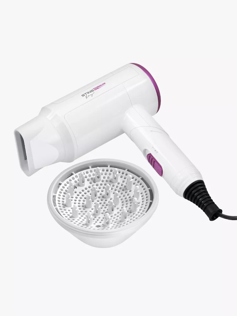 Фен STINGRAY ST-HD800A tourmaline ionic белая фуксия