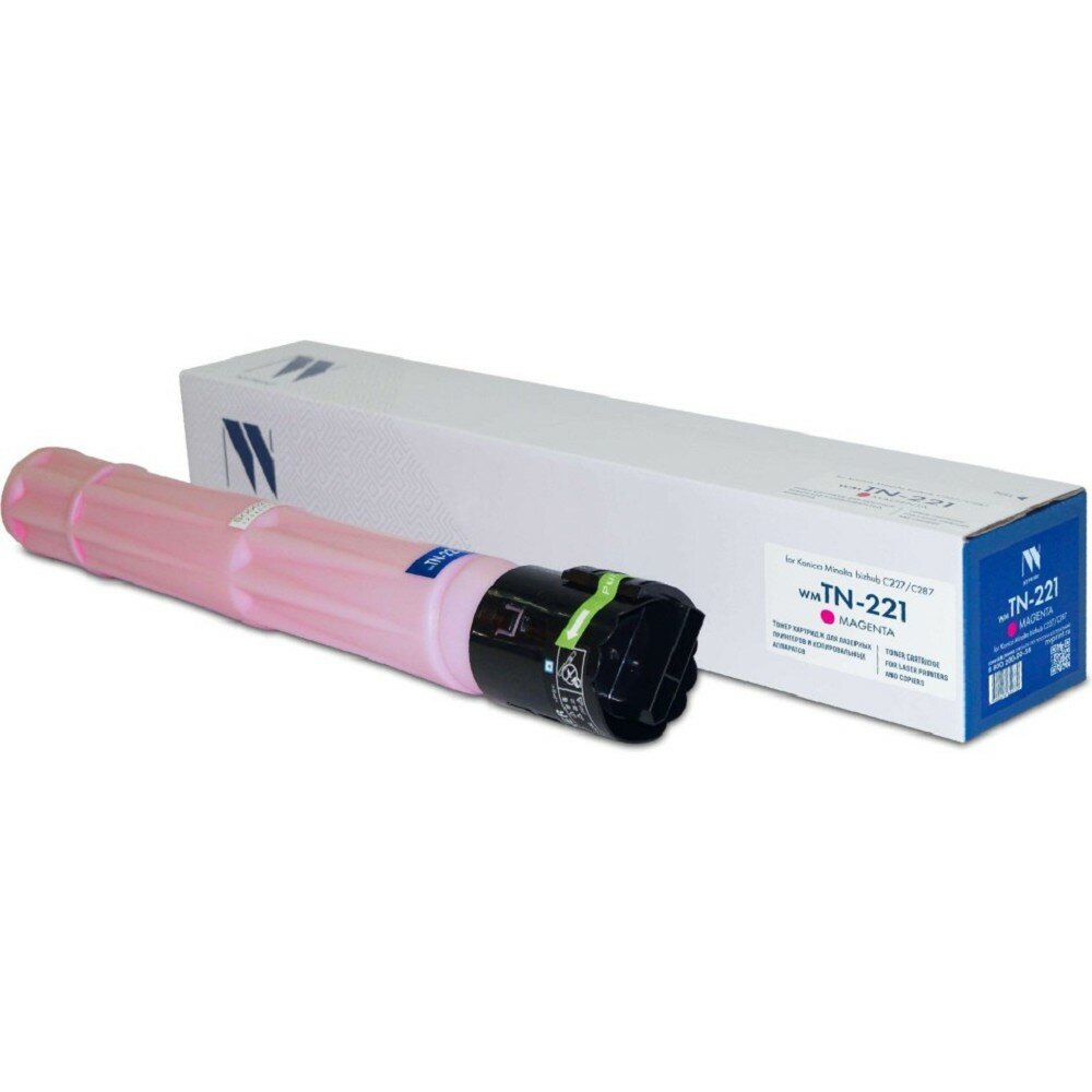 NV Print Картридж NVP совместимый NV-TN-221 Magenta для Konica Minolta bizhub C227 C287 21000k