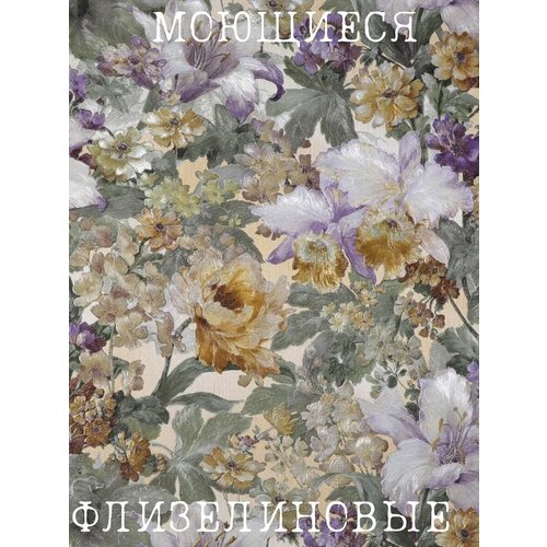 Моющиеся метровые флизелиновые обои