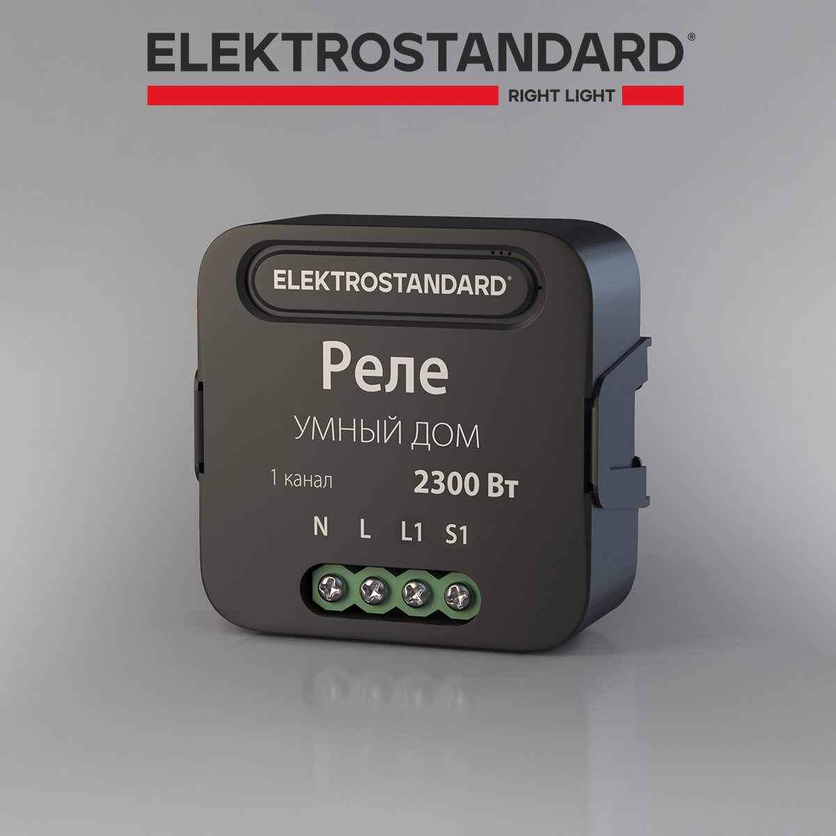 Умное одноканальное реле Elektrostandard 76006/00 черный Умный дом