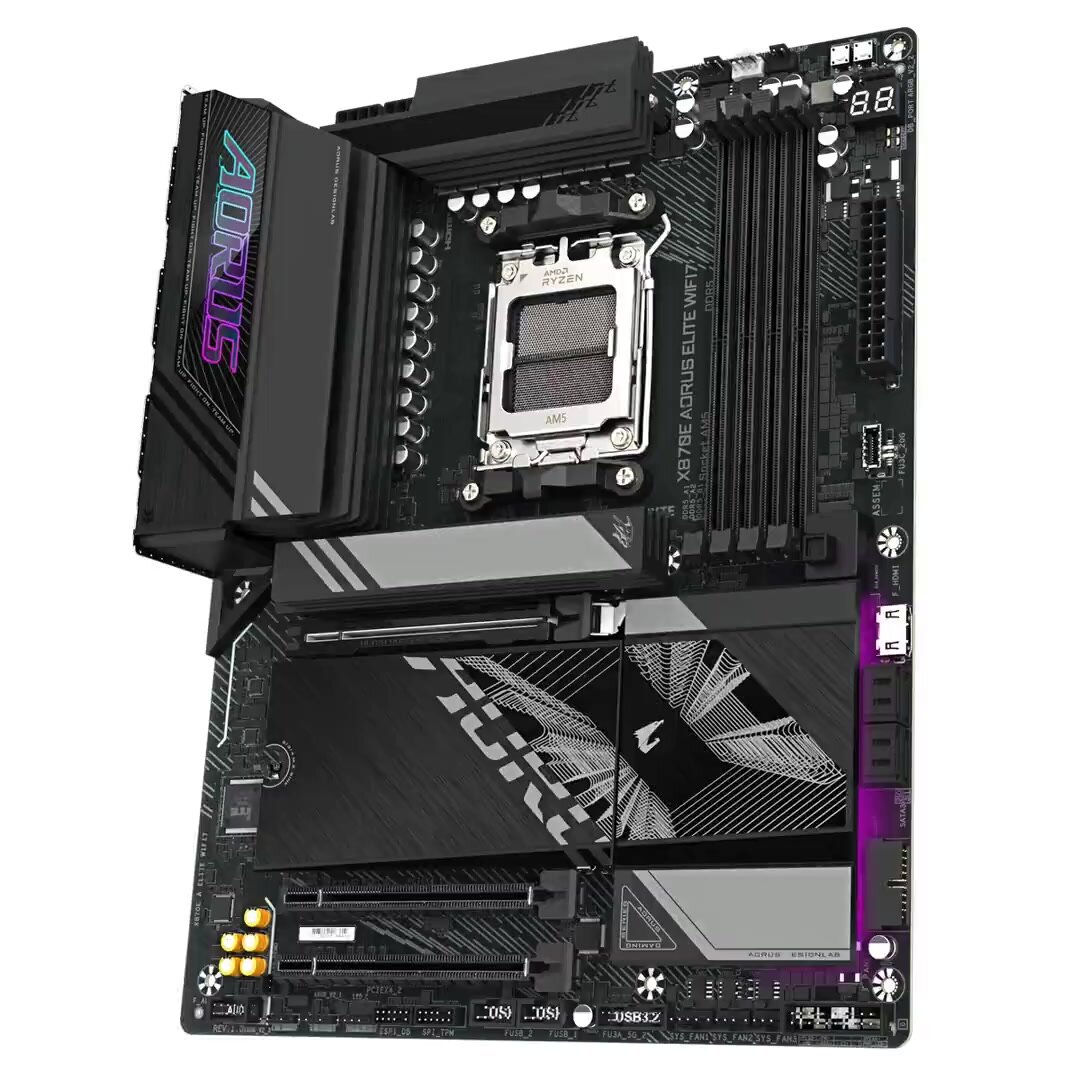 Материнская плата Gigabyte X870E AORUS ELITE WIFI7, AM5, AMD X870E, ATX, RTL (X870E AORUS ELITE WIFI7) — фото 1