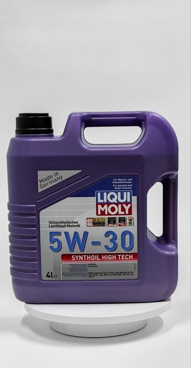 Синтетическое моторное масло LIQUI MOLY Synthoil High Tech 5W-30, 4 л, 1 шт.