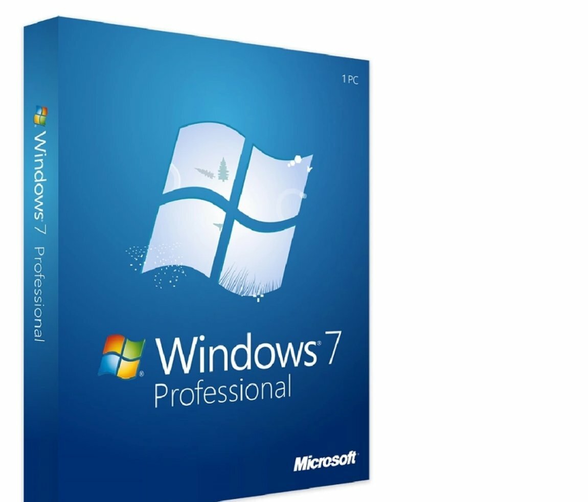 Windows 7 Professional (Профессиональная), Бессрочный лицензионный онлайн ключ активации, русский язык