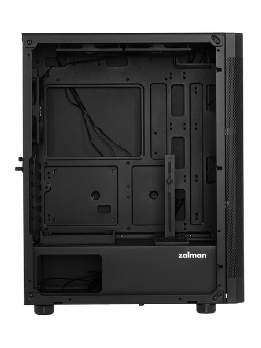 Компьютерный корпус Zalman I4, Mid Tower, Без БП, 6 кулеров в комлекте, сетчатые панели, I4BLACK — фото 1