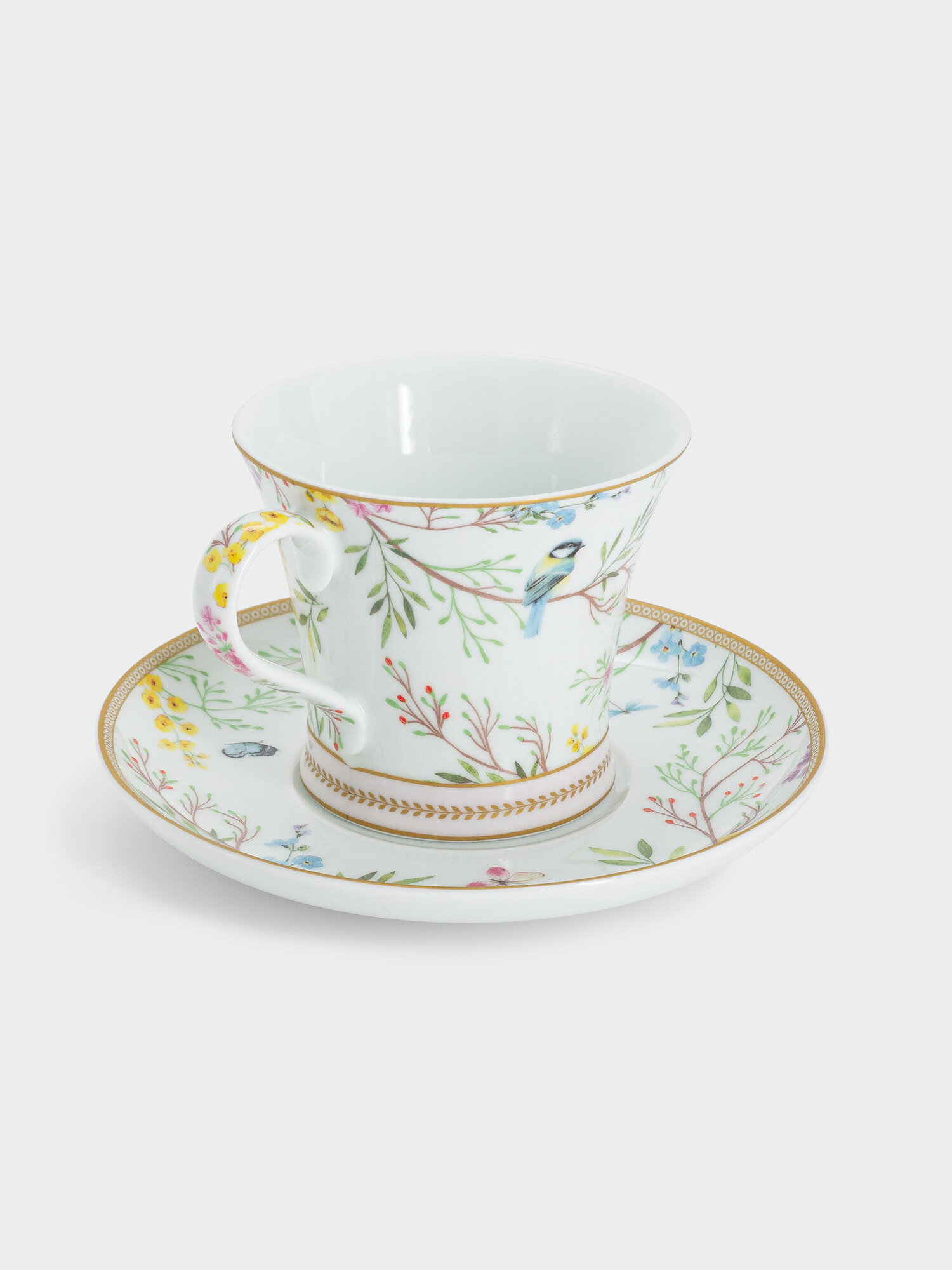 Чашка с блюдцем, 200 мл, Пение птиц — фото 1