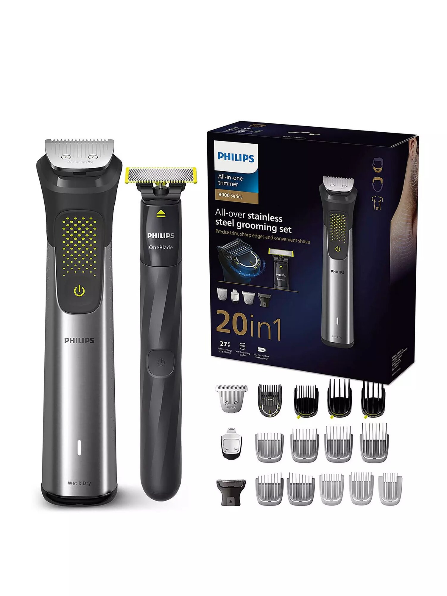 Набор триммеров Philips Multigroom Series 9000 «все в одном» из 20 предметов