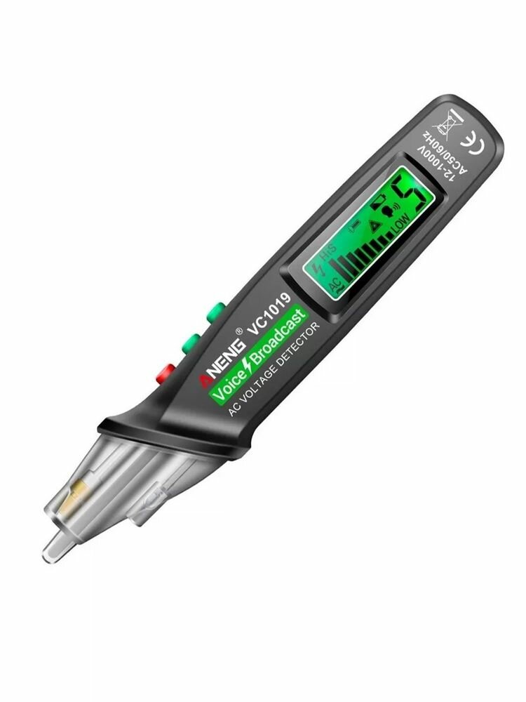 Бесконтактный детектор переменного напряжения NCV умный тестер индикатор фазы или опасного напряжения.