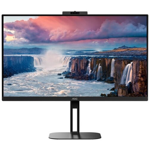 LCD AOC 27 Q27V5CW Black с поворотом экрана IPS 2560x1440 75Hz 1ms 178178 300cd 20M1 HDMI20 DisplayPort webcam 3106000₽