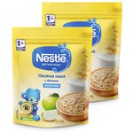 Каша Nestlé молочная овсяная с яблоком (с 5 месяцев) дойпак 220 г (2 шт.) - изображение