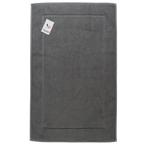 Коврик для ванной Tkano темно-серого цвета Essential, 50х80 см