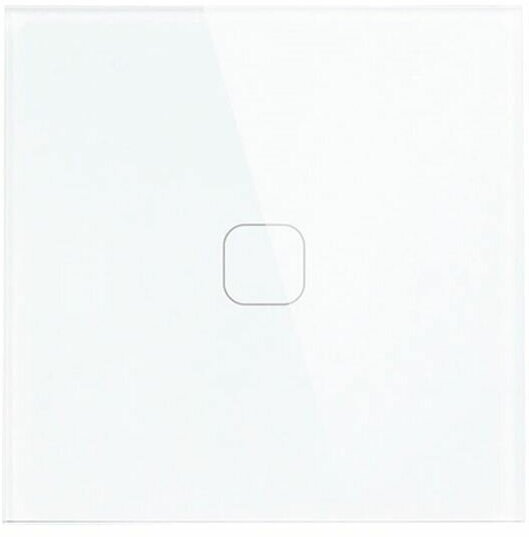 Умный сенсорный Wi-Fi выключатель с нулевой линией, одноклавишный белый, панель закаленное стекло, с Алисой, Марусей, Гугл ассистентом - фотография № 6