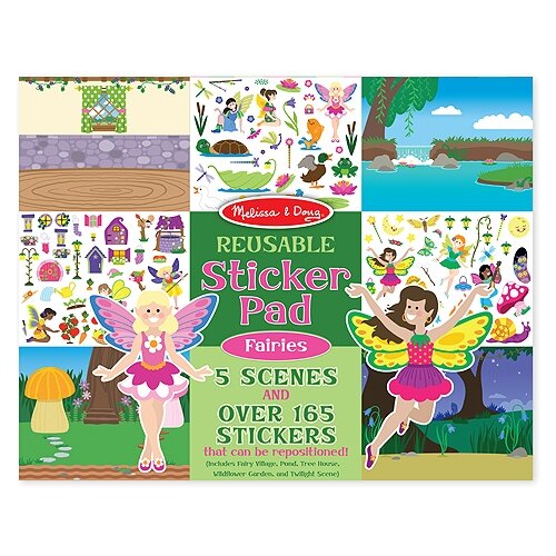 фото Набор со стикерами и фоном "феи" melissa & doug