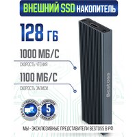 Внешний жесткий диск SSD External USB M.2 NVMe USB Type-C, 128 Гб