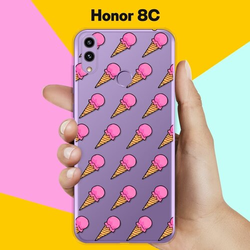 Силиконовый чехол на Honor 8С Мороженое / для Хонор 8Ц силиконовый чехол на honor 8с boo для хонор 8ц