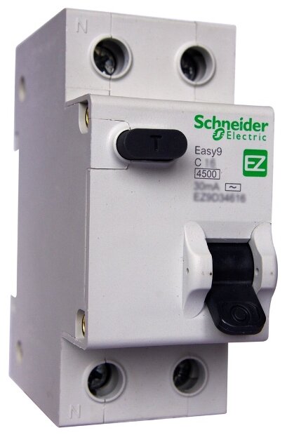 Дифавтомат EASY 9 1п+N С 25A 30mA AC 4.5кА Schneider Electric EZ9D34625 15425332