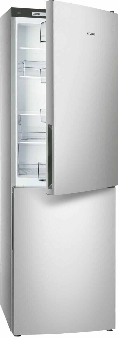 Холодильник АТЛАНТ , двухкамерный, серебристый - фото №2