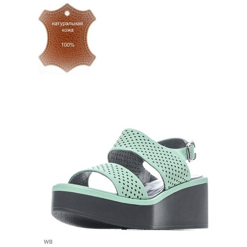 фото Сандалии allee, размер 38, зеленый