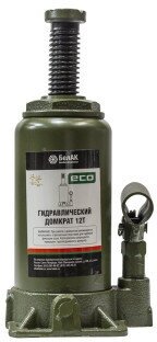 Домкрат бутылочный гидравлический БелАК ЭКО БАК.70018 темно-зеленый 12 т