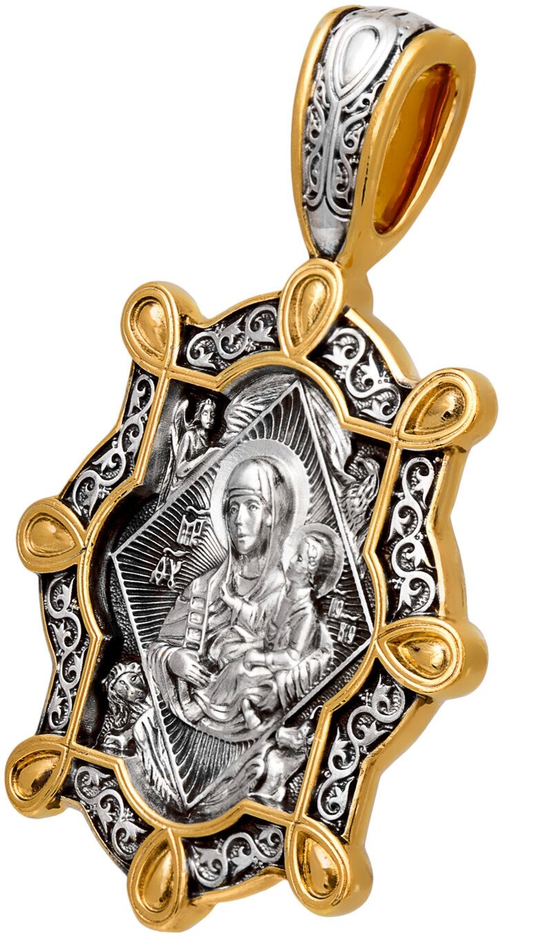 Подвеска Акимов, серебро, 925 проба, золочение