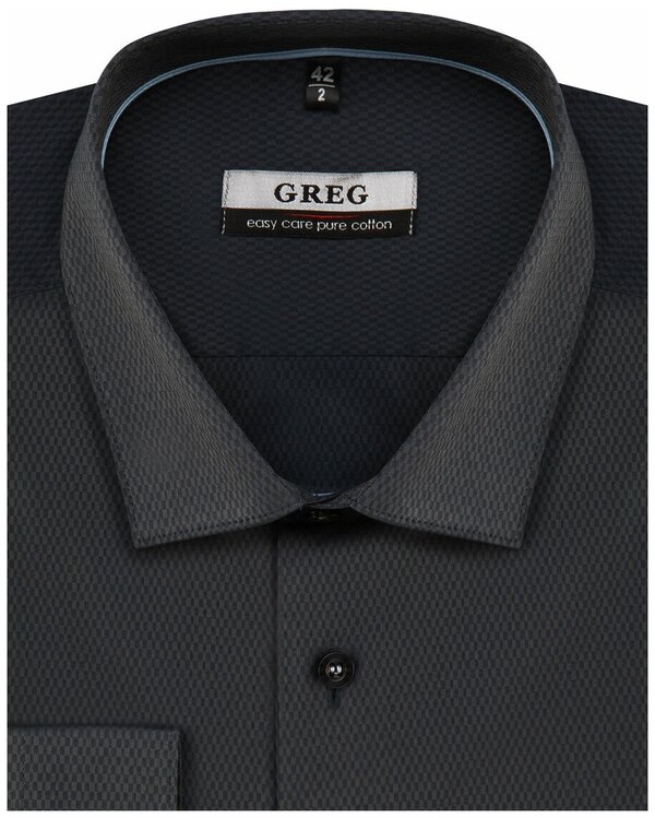 Рубашка GREG, размер 174-184/44, серый