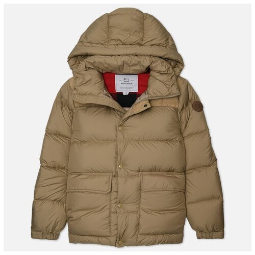 Мужской пуховик Woolrich Microfiber Sierra бежевый, Размер S