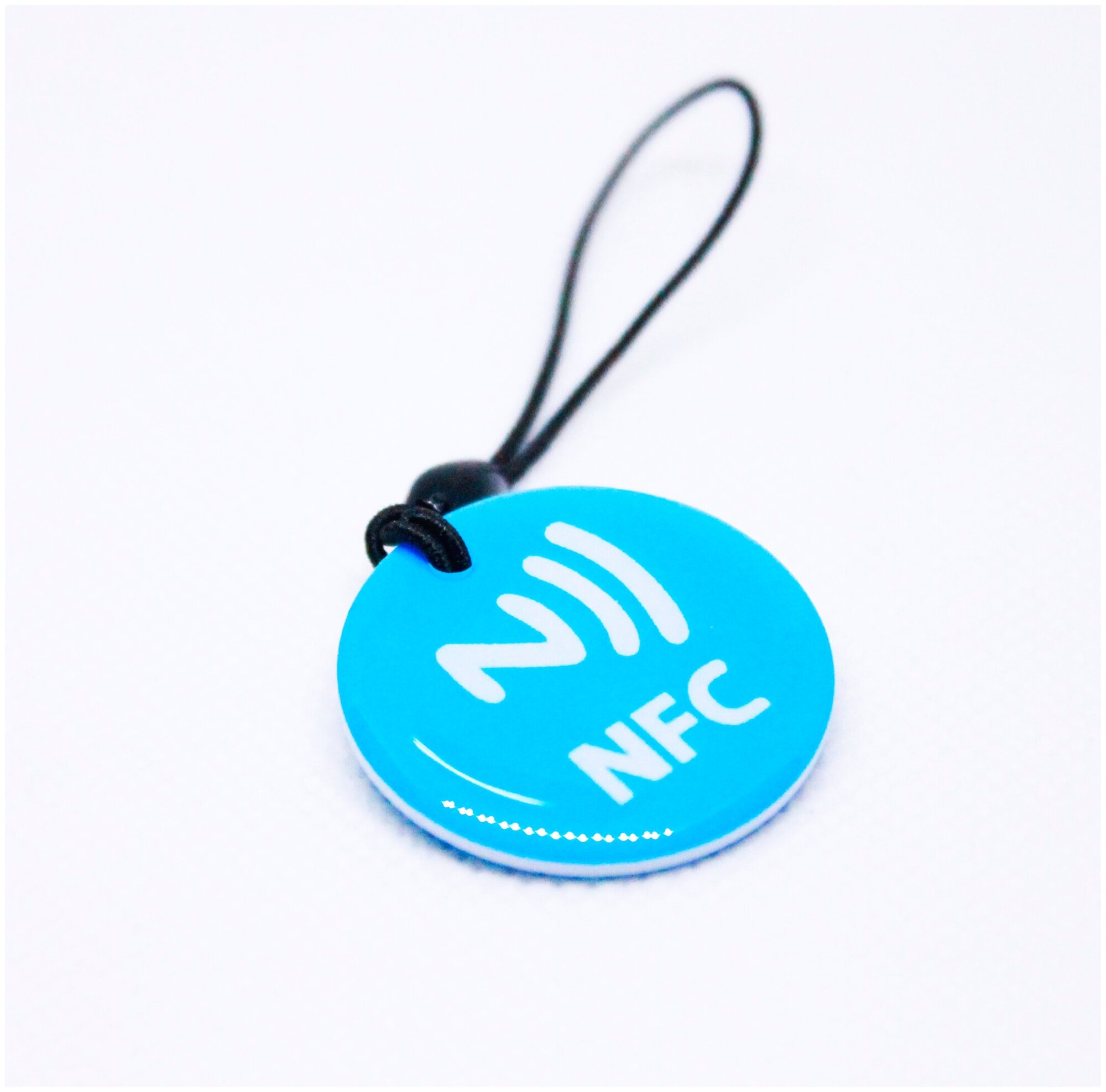 Метка NFC NTAG213 эпоксидная. Для автоматизации, умный дом, электронная визитка НФС. Цвет синий - фотография № 1