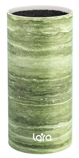 Подставка для ножей LARA LR05-103 Green, универсальная круглая Soft touch