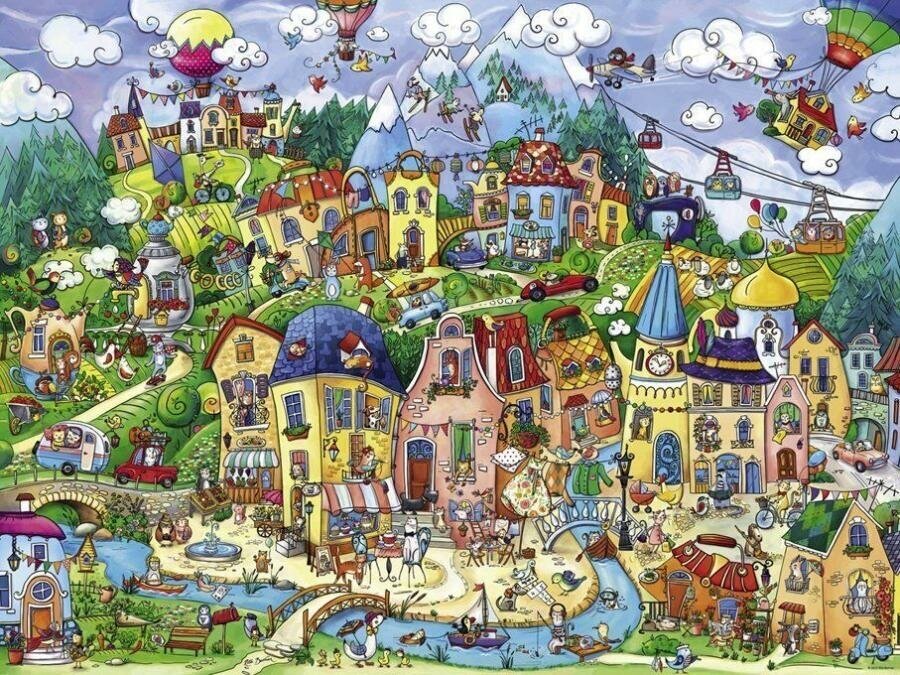 Puzzle-1500 "Счастливый город" (29744) - фото №3