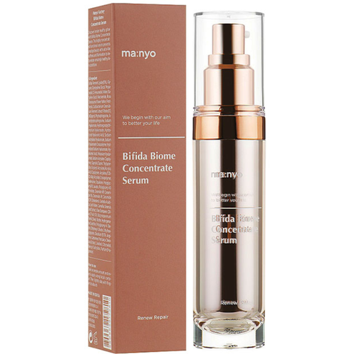 Концентрированная сыворотка с бифидобактериями для сияния кожи Manyo Factory Bifida Biome Concentrate Serum manyo factory сыворотка для лица с бифидобактериями и с центеллой против воспалений bifida cica herb serum 50ml