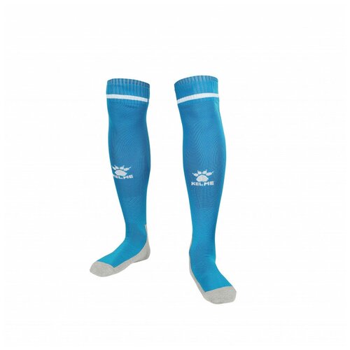 Гетры футбольные KELME Football socks 8101WZ3001-459, р.32-36 нейлон, хлопок, спандекс голубой