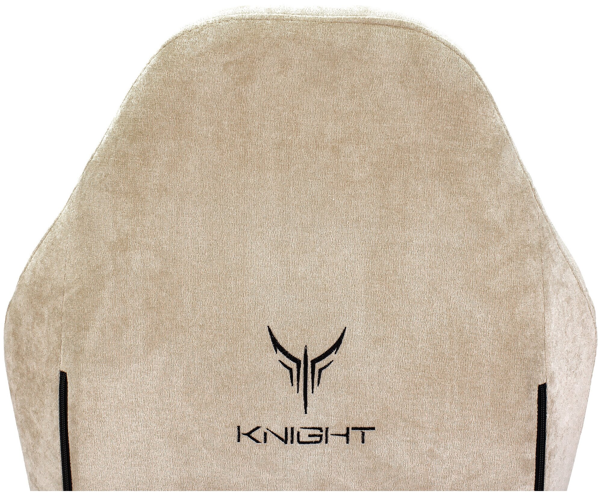 Кресло игровое Knight N1 Fabric бежевый Light-21 с подголов. крестовина металл - фотография № 15