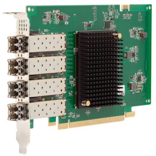 Emulex LPe31004-M6 IBM Gen 6 (16GFC), 4-port, 16Gb/s, PCIe Gen3 x8, LC MMF 100m, трансиверы установлены. Not upgradable to 32G