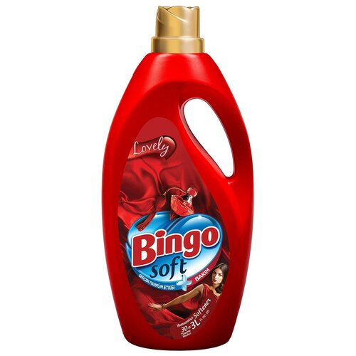 Кондиционер для белья Bingo Soft LOVELY с парфюмом, 3 л.