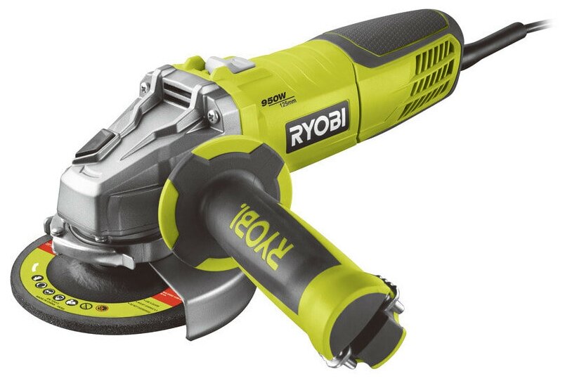 Машина угловая шлифовальная электрическая Ryobi RAG950-125S