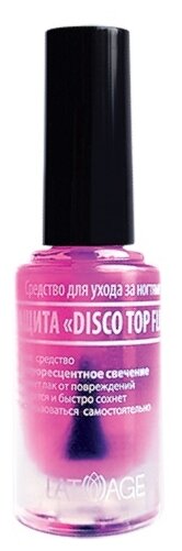 Latuage Верхнее покрытие Disco Top Fluo, прозрачный, 8.5 мл