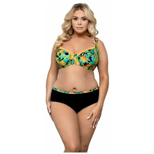 фото Раздельный купальник с принтом в виде лимонов на лифе lorin | разноцветный | 90c/44