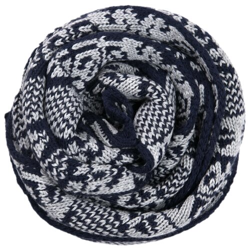 фото Шарф мужской finn flare, цвет: темно-синий w19-22121_101, размер no si