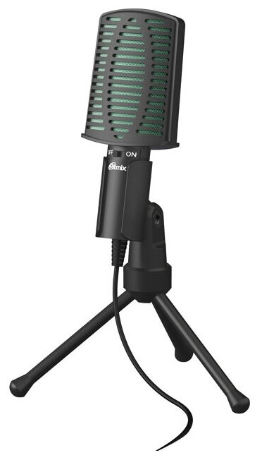 Ritmix RDM-126 black/green usb-микрофон