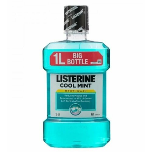 Listerine Coolmint ополаскиватель для полости рта, 1л, производство Финляндия