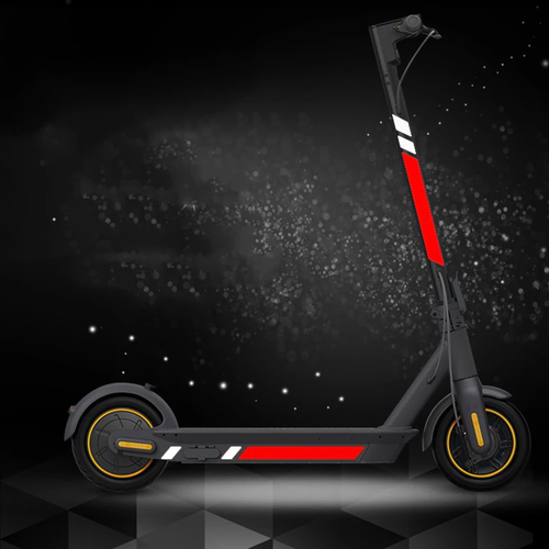 Светоотражающие наклейки для электросамоката Ninebot KickScooter MAX G30 красный, 2 шт кронштейн поддержка заднего крыла для электросамоката ninebot kickscooter max g30 g30p металл красный