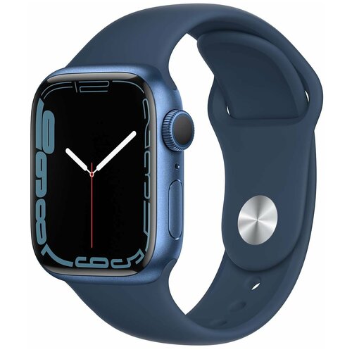 Часы Apple Watch S7 41 синий ремешок 3239100₽