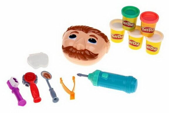 Масса для лепки Play-Doh Мистер Зубастик (B5520) 5 цв. - фотография № 20