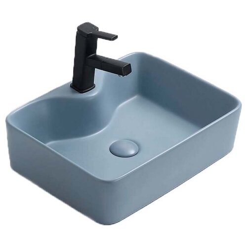 Раковина Ceramalux NC 48x37 голубой, 7291MHL-4 прямоугольная